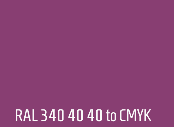 RAL 340 40 40 to CMYK