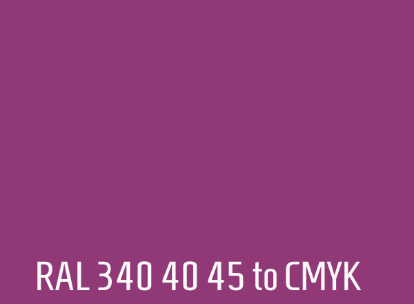 RAL 340 40 45 to CMYK