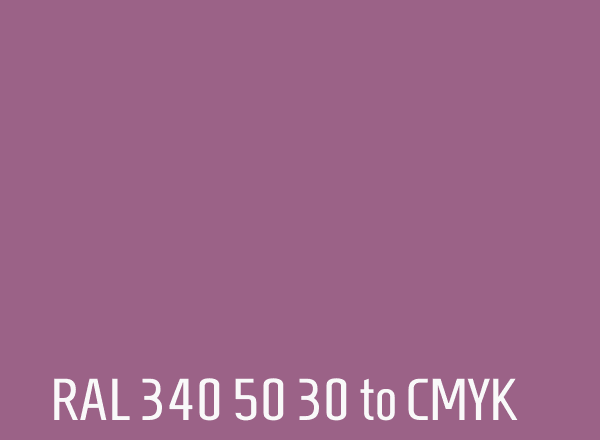 RAL 340 50 30 to CMYK
