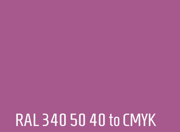RAL 340 50 40 to CMYK