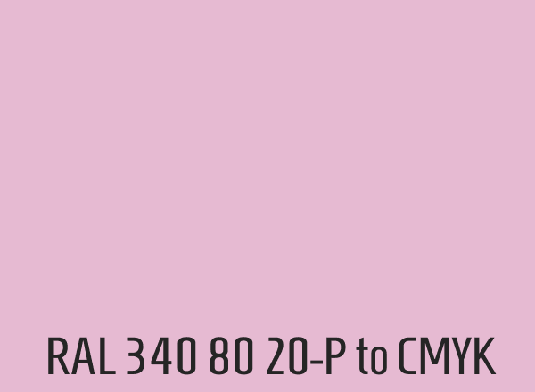 RAL 340 80 20-P to CMYK