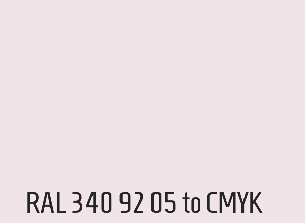 RAL 340 92 05 to CMYK