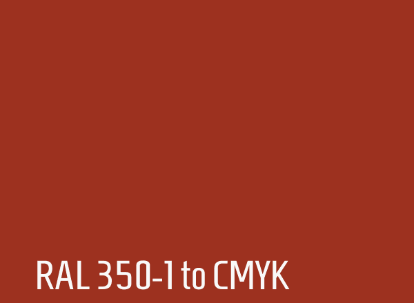 RAL 350-1 to CMYK