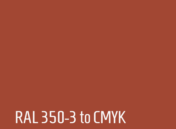 RAL 350-3 to CMYK