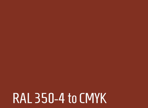 RAL 350-4 to CMYK