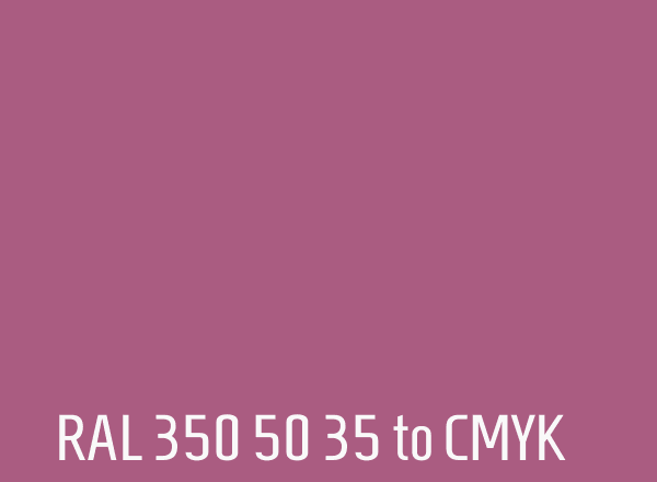 RAL 350 50 35 to CMYK