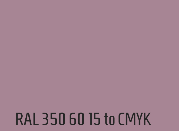 RAL 350 60 15 to CMYK