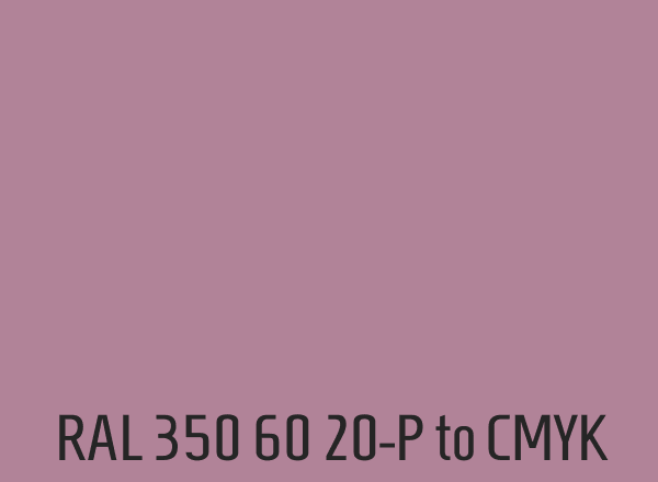RAL 350 60 20-P to CMYK