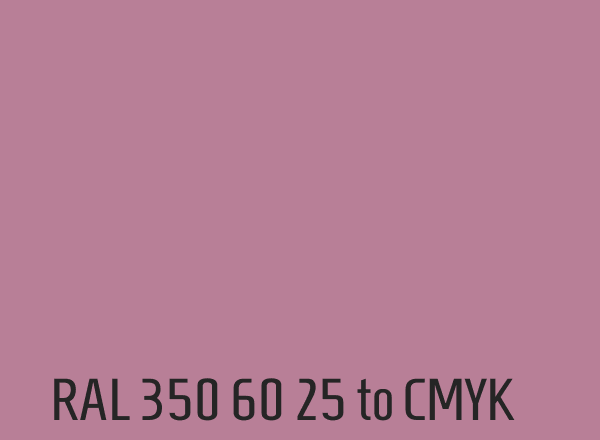 RAL 350 60 25 to CMYK