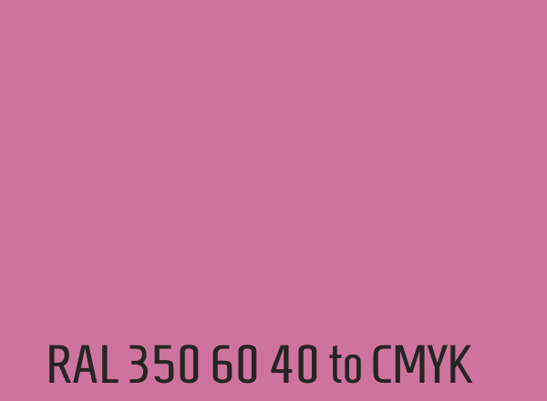 RAL 350 60 40 to CMYK
