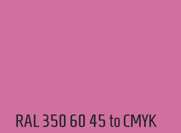 RAL 350 60 45 to CMYK