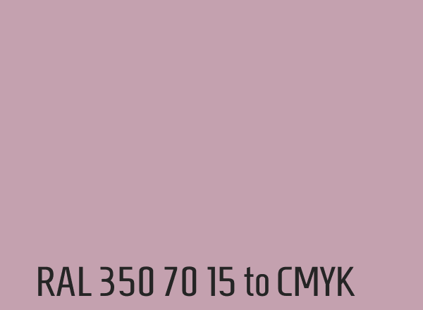 RAL 350 70 15 to CMYK