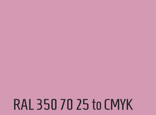 RAL 350 70 25 to CMYK