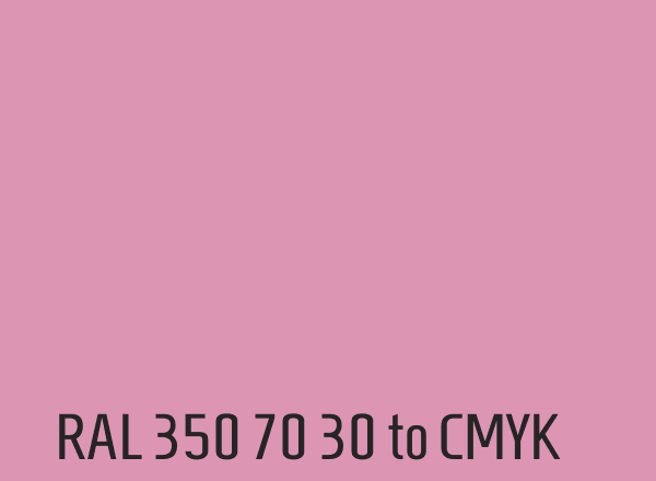 RAL 350 70 30 to CMYK