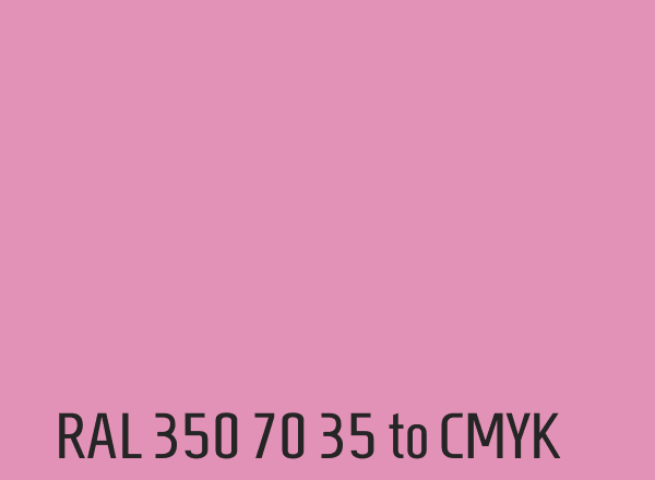 RAL 350 70 35 to CMYK