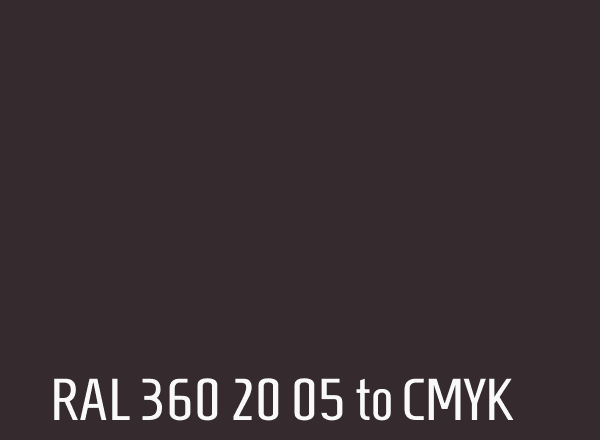 RAL 360 20 05 to CMYK