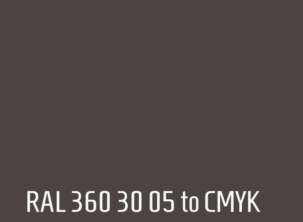 RAL 360 30 05 to CMYK