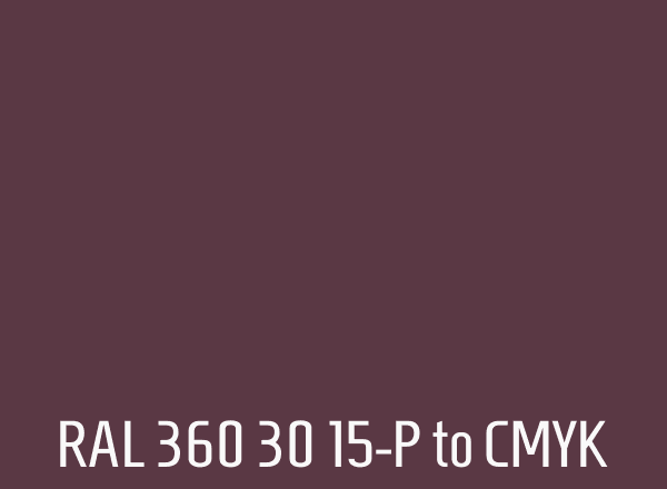 RAL 360 30 15-P to CMYK
