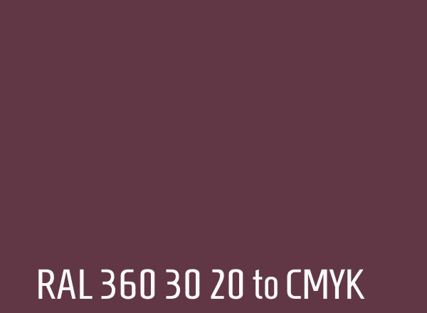 RAL 360 30 20 to CMYK
