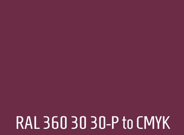 RAL 360 30 30-P to CMYK