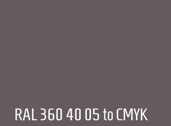 RAL 360 40 05 to CMYK