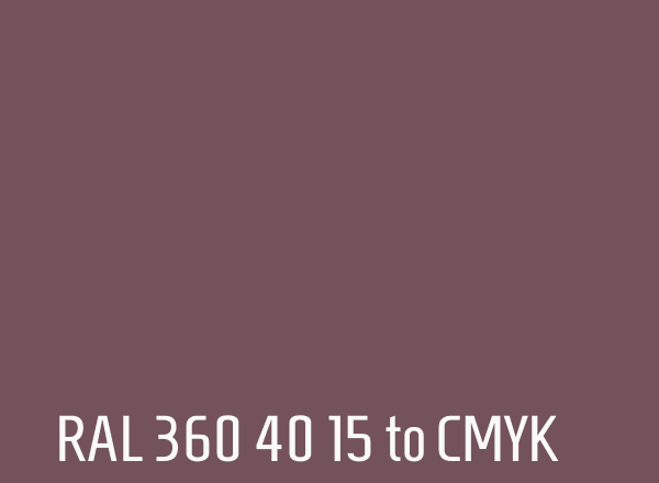 RAL 360 40 15 to CMYK