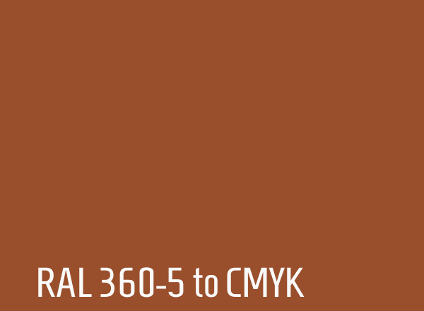 RAL 360-5 to CMYK