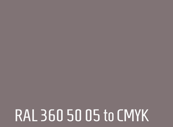RAL 360 50 05 to CMYK