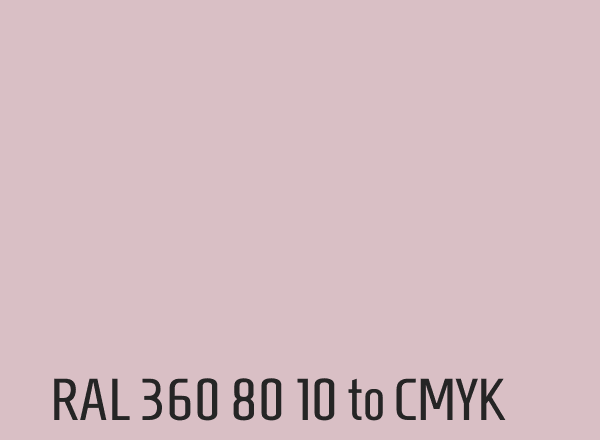RAL 360 80 10 to CMYK