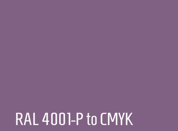 RAL 4001-P to CMYK