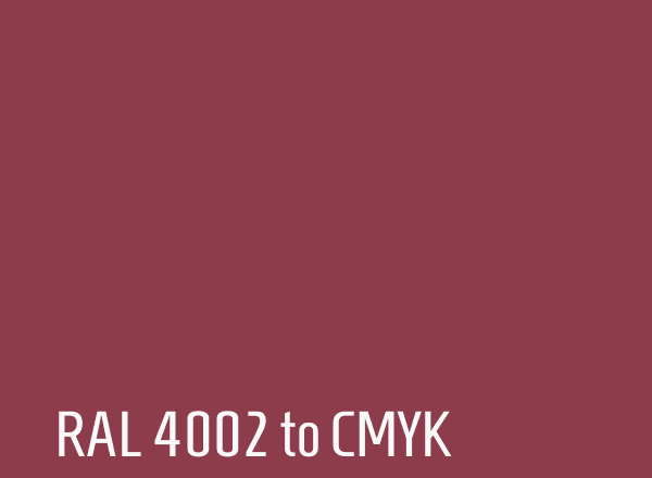 RAL 4002 to CMYK