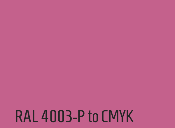 RAL 4003-P to CMYK