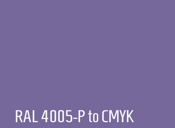 RAL 4005-P to CMYK