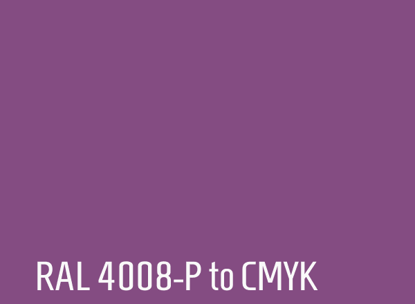 RAL 4008-P to CMYK