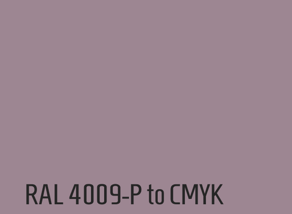 RAL 4009-P to CMYK