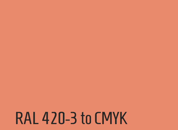RAL 420-3 to CMYK