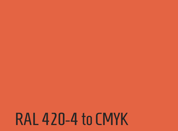 RAL 420-4 to CMYK