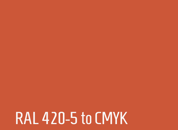 RAL 420-5 to CMYK