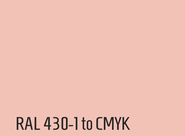 RAL 430-1 to CMYK