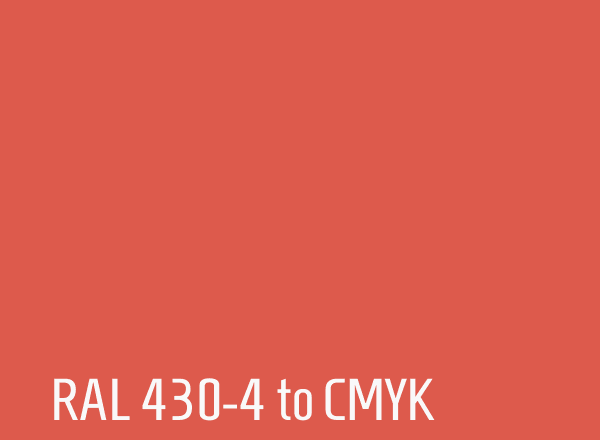 RAL 430-4 to CMYK
