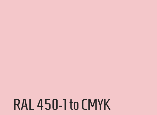 RAL 450-1 to CMYK
