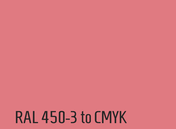 RAL 450-3 to CMYK