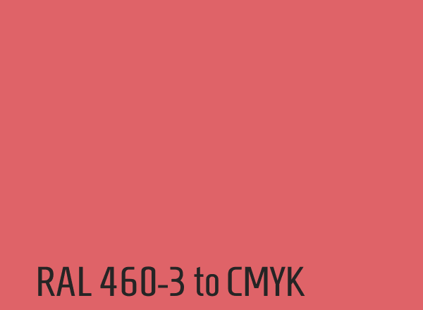 RAL 460-3 to CMYK