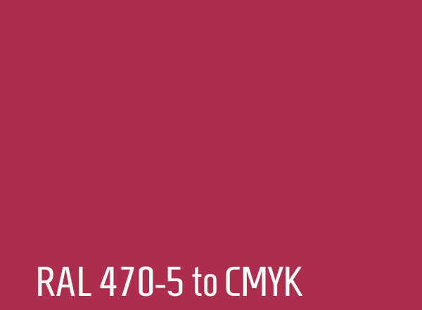 RAL 470-5 to CMYK