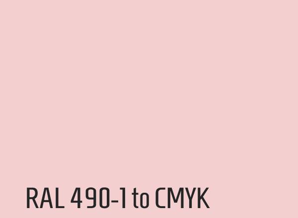 RAL 490-1 to CMYK