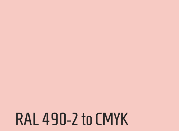 RAL 490-2 to CMYK