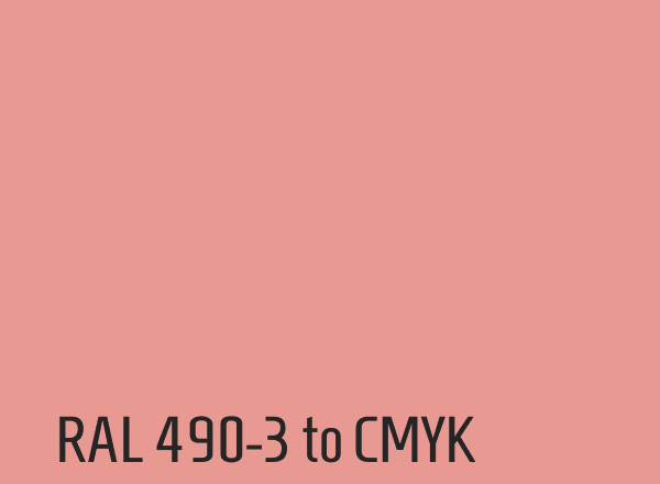 RAL 490-3 to CMYK