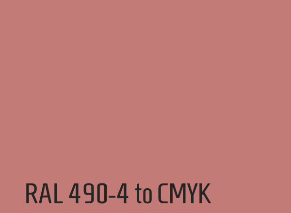 RAL 490-4 to CMYK