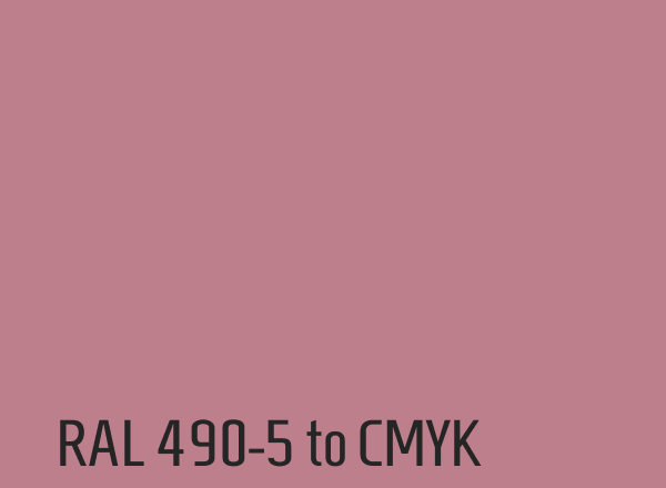 RAL 490-5 to CMYK