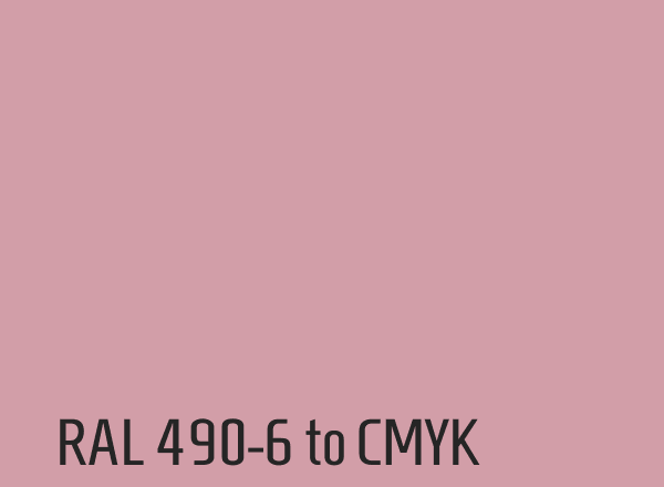 RAL 490-6 to CMYK